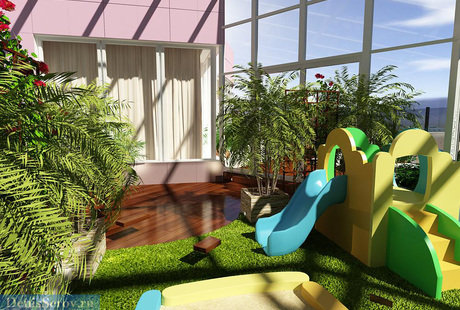 Зимний сад в загородном доме