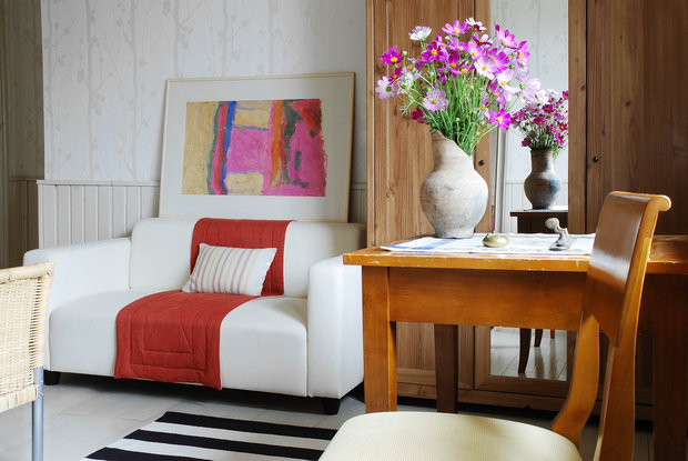 Фотография: Гостиная в стиле Прованс и Кантри, Дом, Проект недели, Дача, Галина Юрьева, Дом и дача, Рязанская область, кухня-гостиная дизайн, дом из беноблоков – фото на INMYROOM