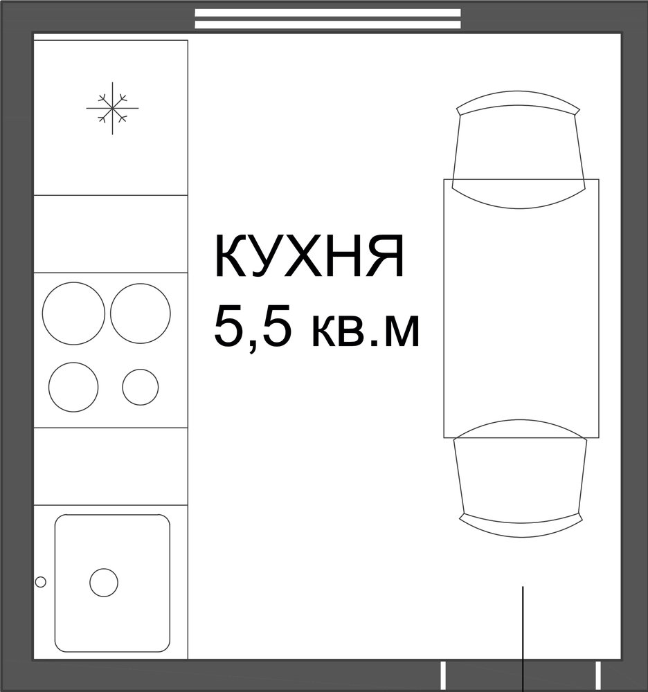 Фотография: Планировки в стиле , Кухня и столовая, Малогабаритная квартира, Советы, Перепланировка, Диана Мальцева, идеи обустройства узкой кухни, планировка узкой кухни в хрущевке, дом серии I-515/5, I-515/5 – фото на INMYROOM