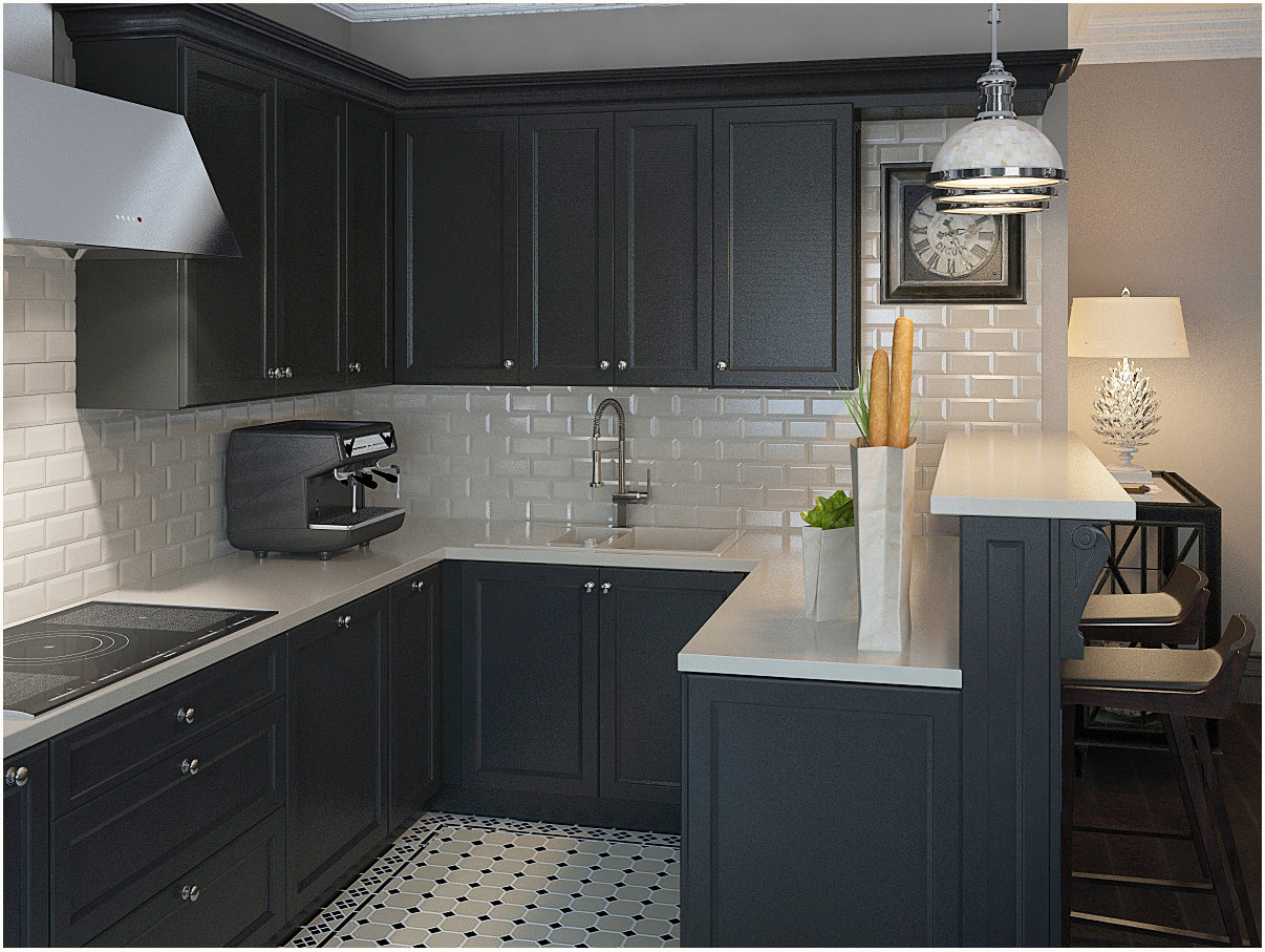 Фотография: Кухня и столовая в стиле Прованс и Кантри, Скандинавский, Квартира, Цвет в интерьере, Дома и квартиры, Проект недели, Серый – фото на INMYROOM