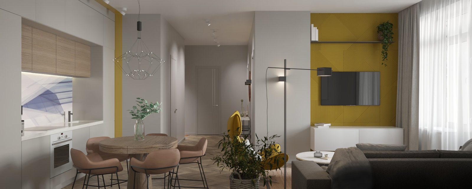 Фотография: Гостиная в стиле Современный, Квартира, Проект недели, Москва, 2 комнаты, 3 комнаты, 60-90 метров, Татьяна Крыгина, Dessein – фото на INMYROOM Фотография: Гостиная в стиле Современный, Квартира, Проект недели, Москва, 2 комнаты, 3 комнаты, 60-90 метров, Татьяна Крыгина, Dessein – фото на INMYROOM