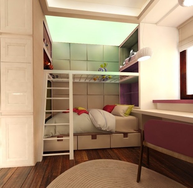 Фотография: Детская в стиле Современный, Квартира, Дома и квартиры, Проект недели, Москва – фото на INMYROOM