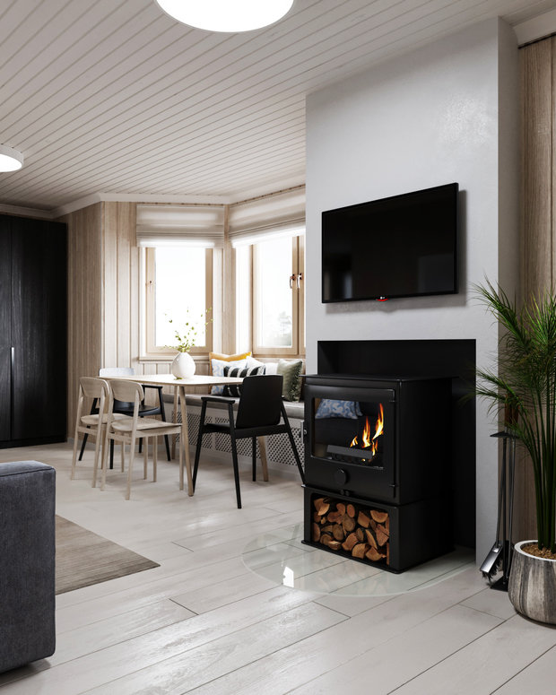 Фото из портфолио Загородный дом 30 м² – фотографии дизайна интерьеров на INMYROOM