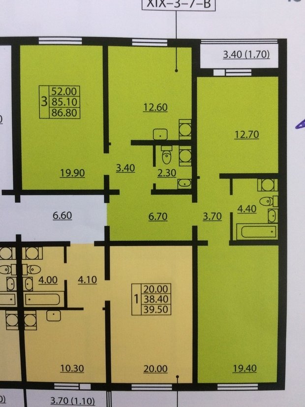 Фотография: Планировки в стиле , Квартира, Россия, Минимализм, Проект недели, Санкт-Петербург, Эко, Монолитный дом, 3 комнаты, 60-90 метров, LINES – фото на INMYROOM