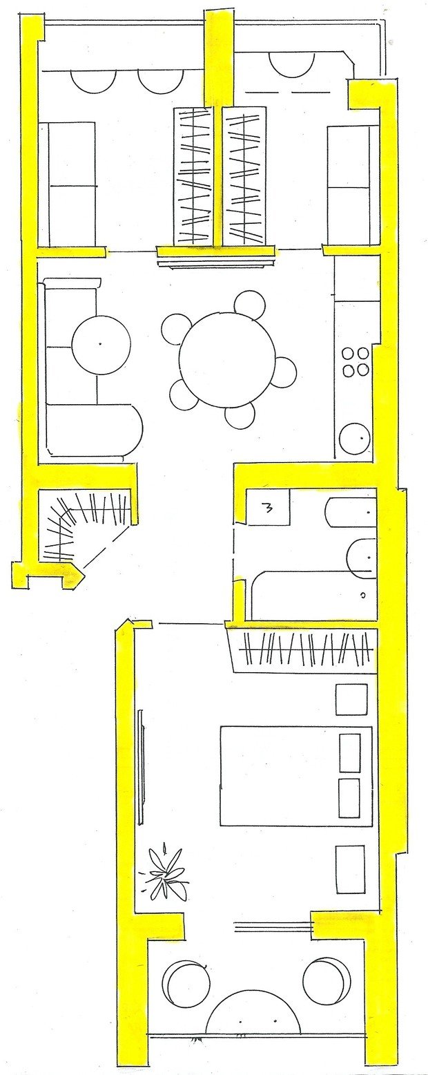 Фото из портфолио Мои перепланировки – фотографии дизайна интерьеров на INMYROOM