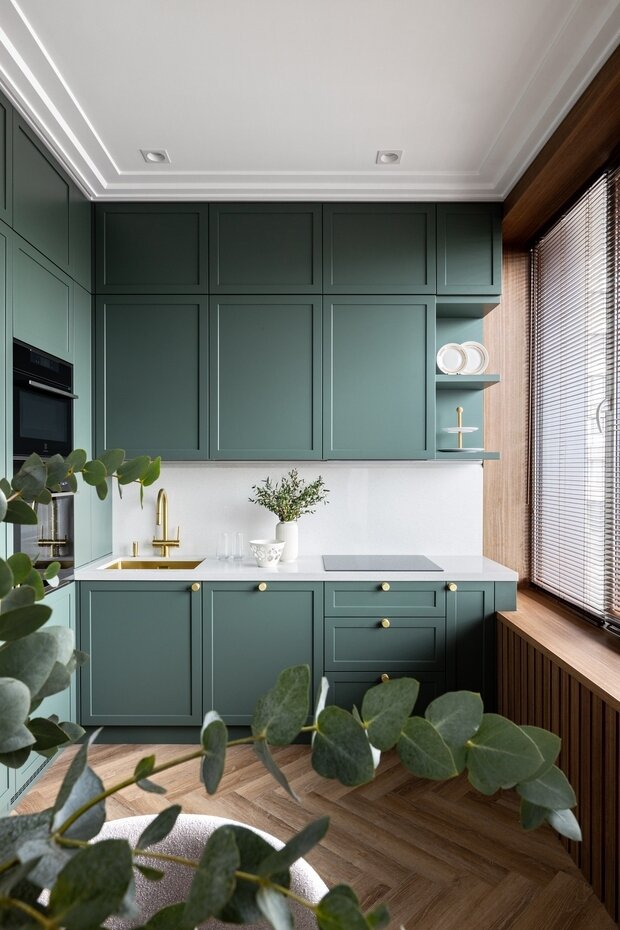 Фотография: Кухня и столовая в стиле Современный, Минимализм, Квартира, Студия, Проект дня, Москва, до 40 метров, Sloyarch – фото на INMYROOM