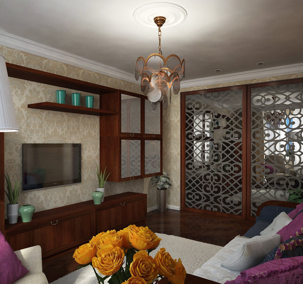 Фото из портфолио Гурьевский. Гостиная. – фотографии дизайна интерьеров на INMYROOM