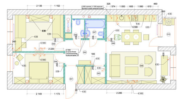Фотография: Планировки в стиле , Квартира, Проект дня, 3 комнаты, 60-90 метров, ЖК «Сити парк», современный с элементами классики и роскоши – фото на INMYROOM