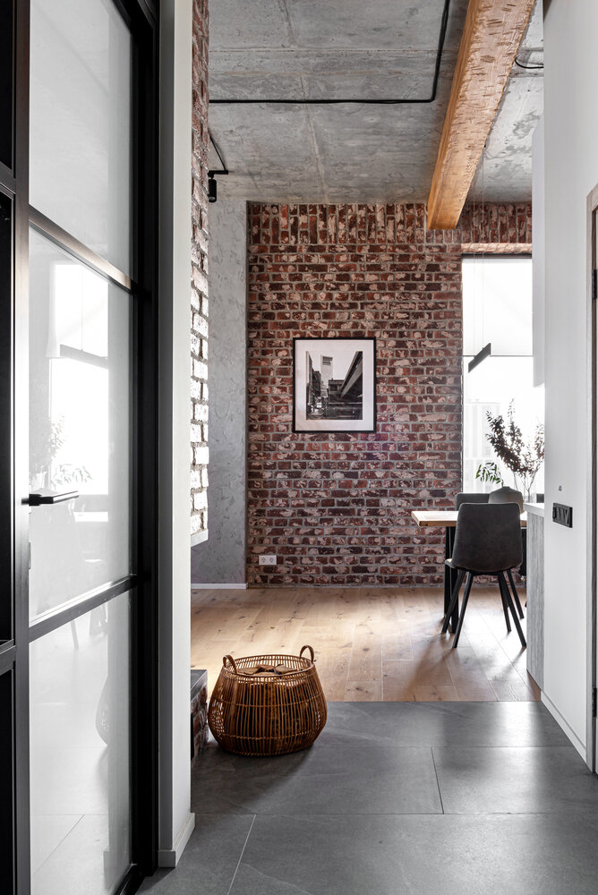 Фотография: Кухня и столовая в стиле Лофт, Гостиная, Квартира, Проект недели, Москва, Наталья Яшузакова – фото на INMYROOM Фотография: Кухня и столовая в стиле Лофт, Гостиная, Квартира, Проект недели, Москва, Наталья Яшузакова – фото на INMYROOM