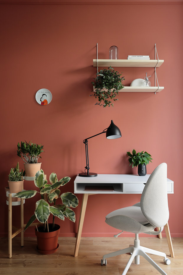 Фотография: Кабинет в стиле Современный, Квартира, Проект недели, Москва, 2 комнаты, 60-90 метров, Анастасия Заркуа – фото на INMYROOM