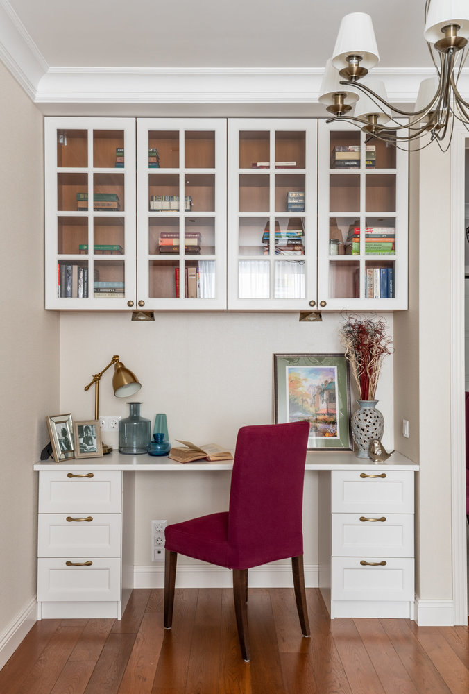 Фотография: Кабинет в стиле Классический, Современный, Квартира, Проект недели, Москва, 2 комнаты, 40-60 метров, Наталья Широкорад – фото на INMYROOM Фотография: Кабинет в стиле Классический, Современный, Квартира, Проект недели, Москва, 2 комнаты, 40-60 метров, Наталья Широкорад – фото на INMYROOM
