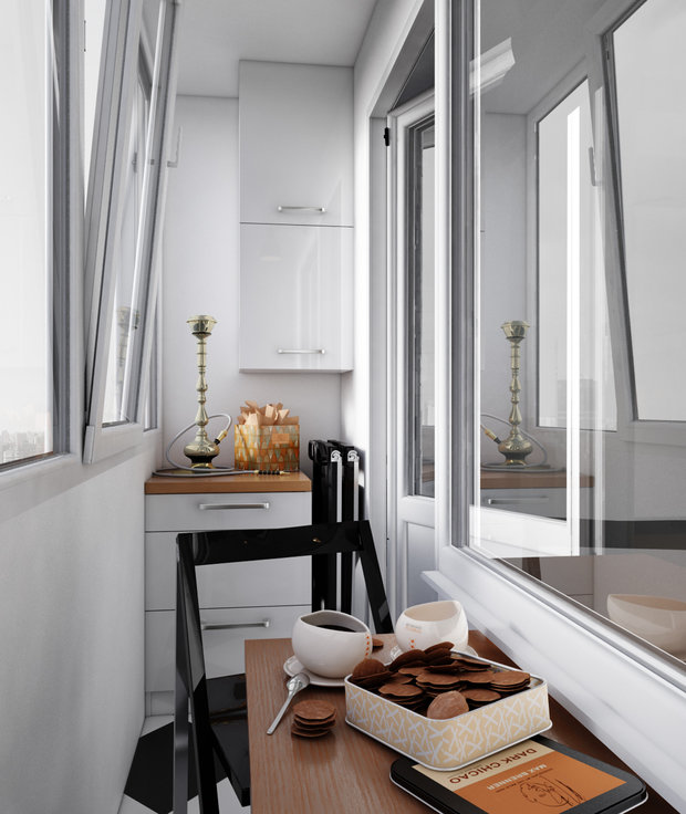 Фото из портфолио Яркий скандинавский интерьер в хрущевке: проект в Москве – фотографии дизайна интерьеров на INMYROOM