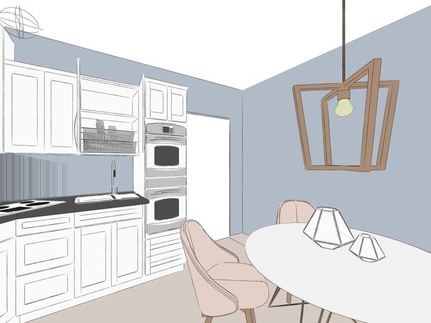 Фото из портфолио Скетчи – фотографии дизайна интерьеров на INMYROOM