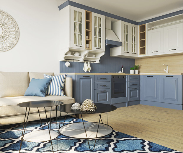 Фото из портфолио Проект студии в средиземноморском стиле – фотографии дизайна интерьеров на INMYROOM