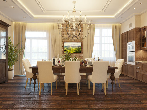 Фото из портфолио дизайн-проект квартиры в винтажном колониальном стиле в г. Москва – фотографии дизайна интерьеров на INMYROOM