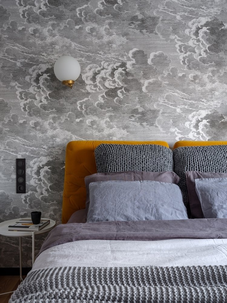 Фотография: Спальня в стиле Современный, Эклектика, Квартира, Проект дня, Москва, Сталинка, Кирпичный дом, 3 комнаты, 60-90 метров, Татьяна Минина, Михаил Лоскутов – фото на INMYROOM Фотография: Спальня в стиле Современный, Эклектика, Квартира, Проект дня, Москва, Сталинка, Кирпичный дом, 3 комнаты, 60-90 метров, Татьяна Минина, Михаил Лоскутов – фото на INMYROOM