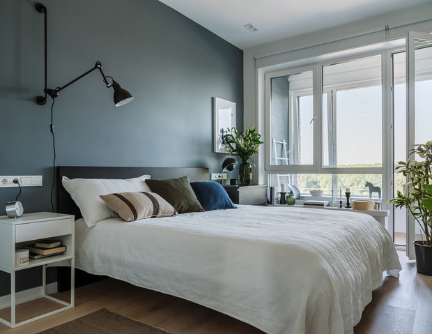 Фотография: Спальня в стиле Скандинавский, Минимализм, Квартира, Проект недели, Москва, 3 комнаты, 60-90 метров, Елена Соренсен – фото на INMYROOM