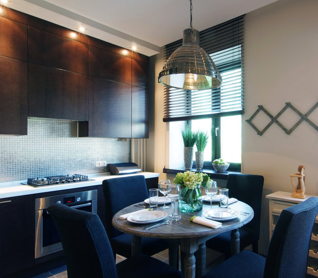 Фотография: Кухня и столовая в стиле Лофт, Интерьер комнат, Советы, kuhnya-8-kv-metrov – фото на INMYROOM