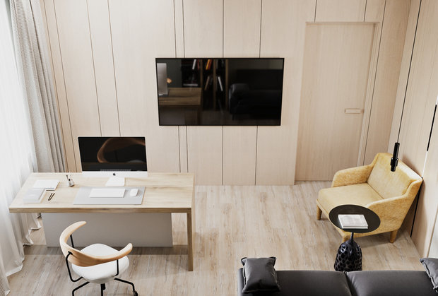 Фото из портфолио ЖК «На Фруктовой», Ижевск, 85 м2 – фотографии дизайна интерьеров на INMYROOM