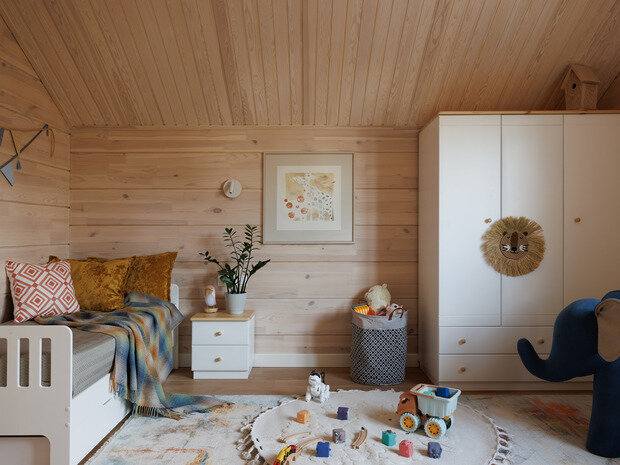 Фотография: Детская в стиле Современный, Дом, Проект дня, Санкт-Петербург, Дом и дача, 4 и больше, Более 90 метров, минимализм с элементами скандинавского и нежных пастельных оттенков, Елена Куртина – фото на INMYROOM