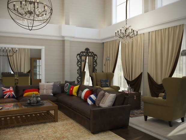 Фотография: Гостиная в стиле Прованс и Кантри, Классический, Дом, Советы, Дача, оксана евдокимова, мм-2 – фото на INMYROOM