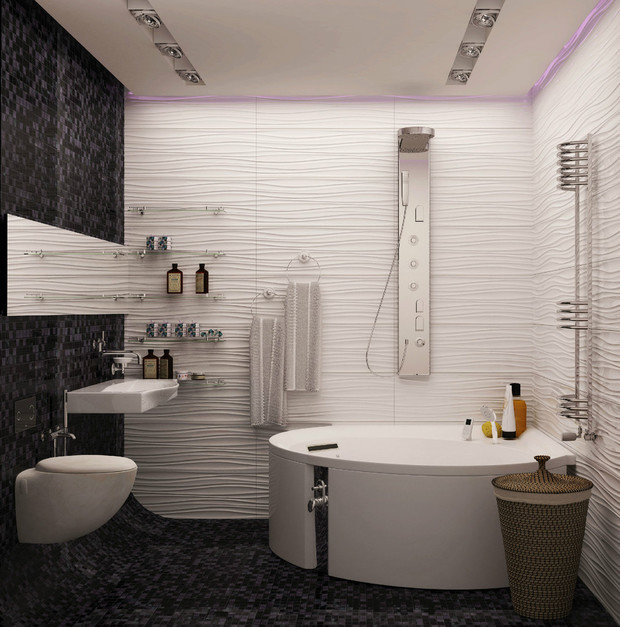 Фотография: Ванная в стиле Современный, Хай-тек, Скандинавский, Минимализм, Проект недели – фото на INMYROOM