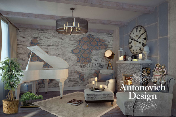 Фото из портфолио Дизайн проект для звезд от студии ANTONOVICH DESIGN. Уютное гнездышко Пресняковых. – фотографии дизайна интерьеров на INMYROOM