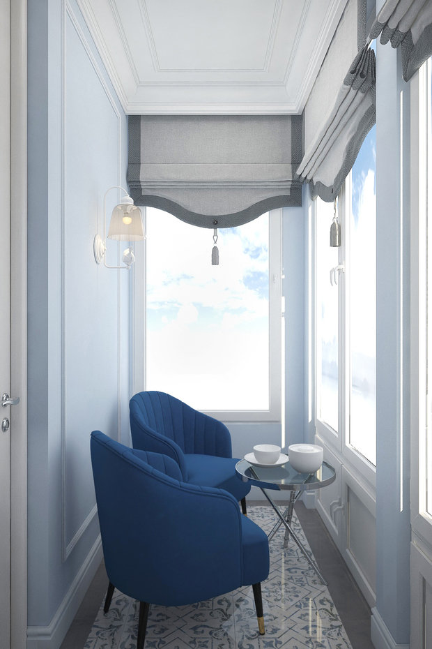 Фото из портфолио Квартира в "Воронцовском парке" в холодных тонах  – фотографии дизайна интерьеров на INMYROOM