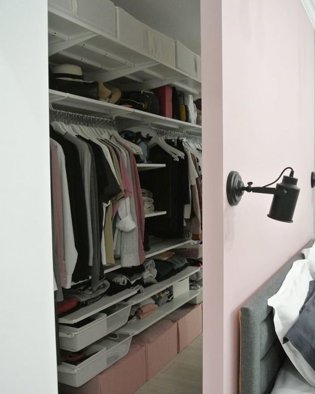 Фотография: Гардеробная в стиле Современный, Квартира, Проект недели, Панельный дом, 1 комната, 40-60 метров, Сбербанк, Некрасовка – фото на INMYROOM