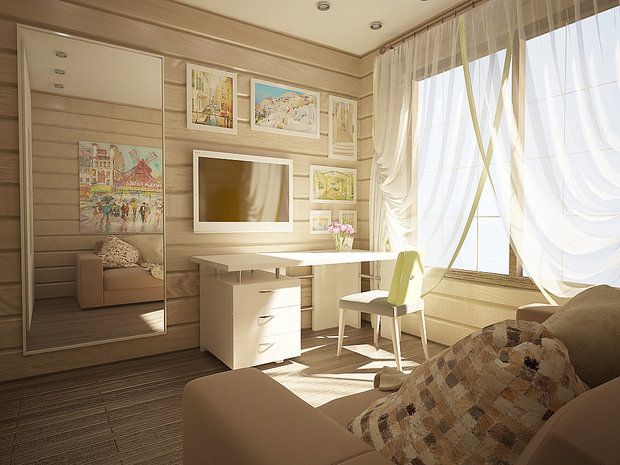 Фото из портфолио Баня-временный дом – фотографии дизайна интерьеров на INMYROOM