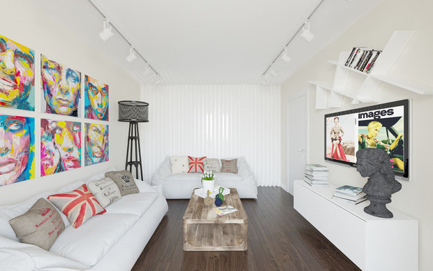 Фотография: Гостиная в стиле Эклектика, Квартира, Дома и квартиры, IKEA, Проект недели – фото на INMYROOM