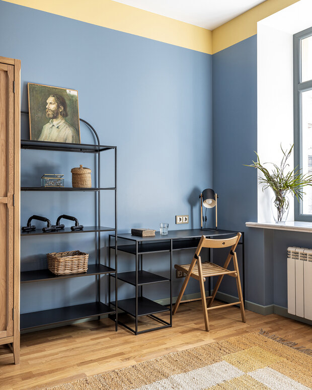 Фотография: Кабинет в стиле Скандинавский, Современный, Эклектика, Квартира, Проект недели, Санкт-Петербург, Сталинка, 4 и больше, Более 90 метров, Наталья Васильева, Винтажный – фото на INMYROOM