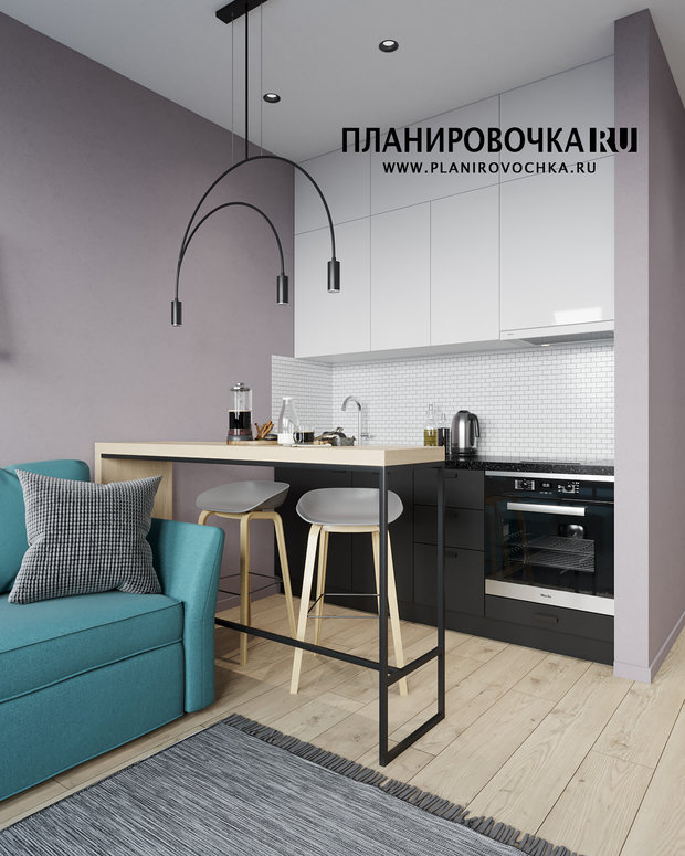 Фото из портфолио ЖК "Водный", Студия 21,4 м2 – фотографии дизайна интерьеров на INMYROOM