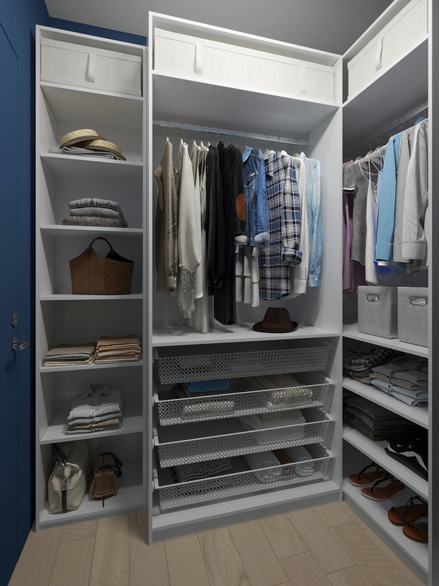 Фотография: Гардеробная в стиле Современный, Гид, Студия Малицких, мебель ИКЕА в интерьере, Наталия Худая, Ольга Васильева, Ирина Петрова, Форма Дома, Архитектура Интерьера, Мария Микена – фото на INMYROOM