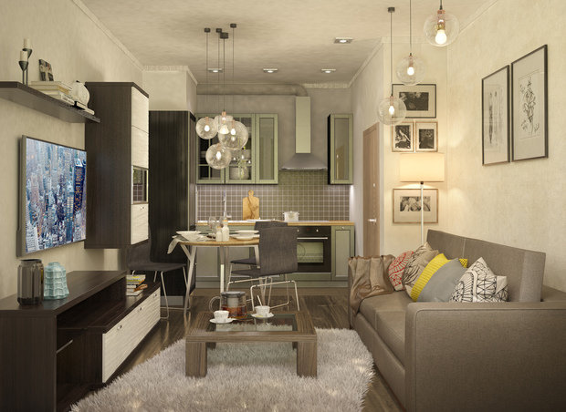 Фотография: Кухня и столовая в стиле Скандинавский, Современный – фото на INMYROOM