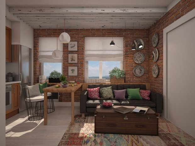 Фото из портфолио Кухня лофт – фотографии дизайна интерьеров на INMYROOM