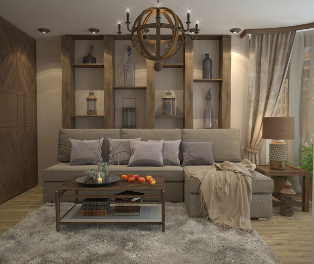 Фотография: Гостиная в стиле Прованс и Кантри – фото на INMYROOM