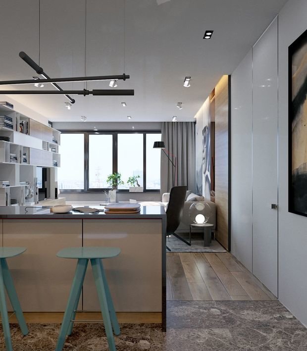 Фото из портфолио Soft contrasts – фотографии дизайна интерьеров на INMYROOM