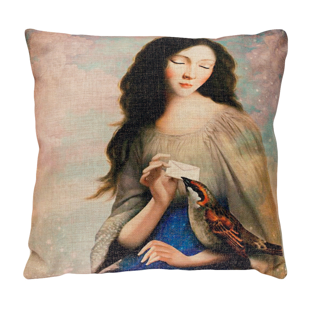 Декоративная подушка «Письма счастья»