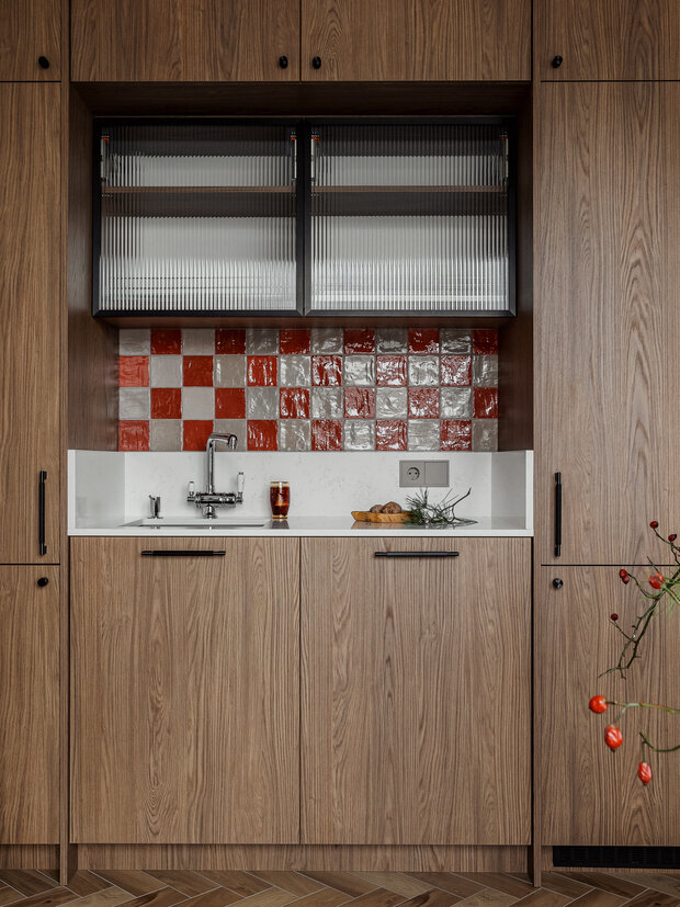 Фотография: Кухня и столовая в стиле Современный, Эклектика, Квартира, Проект дня, Минск, 3 комнаты, Анастасия Венедчук – фото на INMYROOM