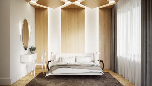Фотография: Спальня в стиле Современный, Эко, Дом, Минимализм, Проект недели, Подмосковье, архитектурное бюро 108, Екатерина Грицан – фото на INMYROOM