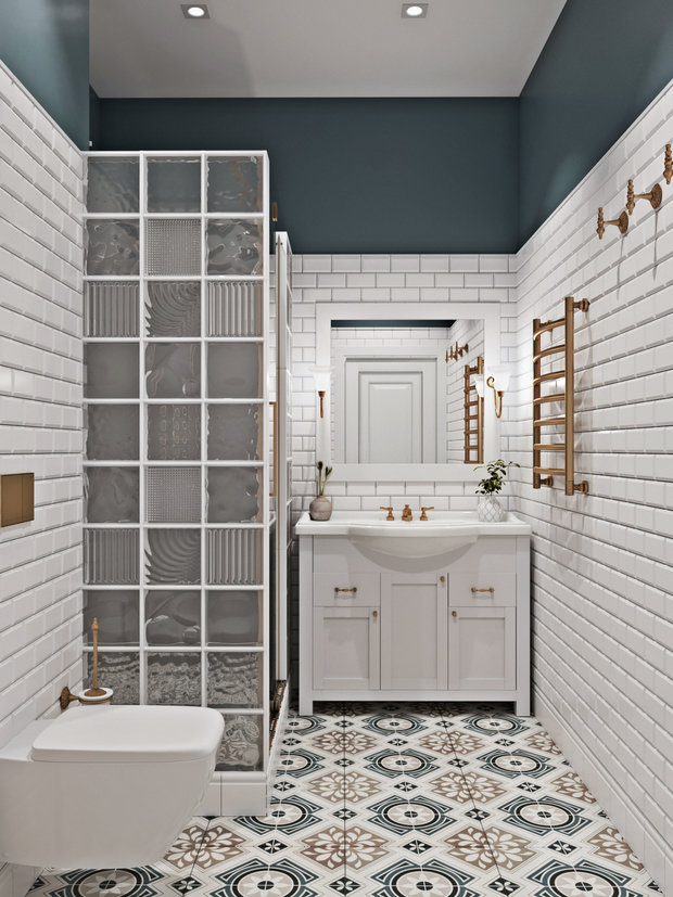 Фотография: Ванная в стиле Классический, Современный, Проект недели, Московская область, Таунхаус, 4 и больше, Более 90 метров, Маргарита Зенова, Мария Ничипоренко – фото на INMYROOM