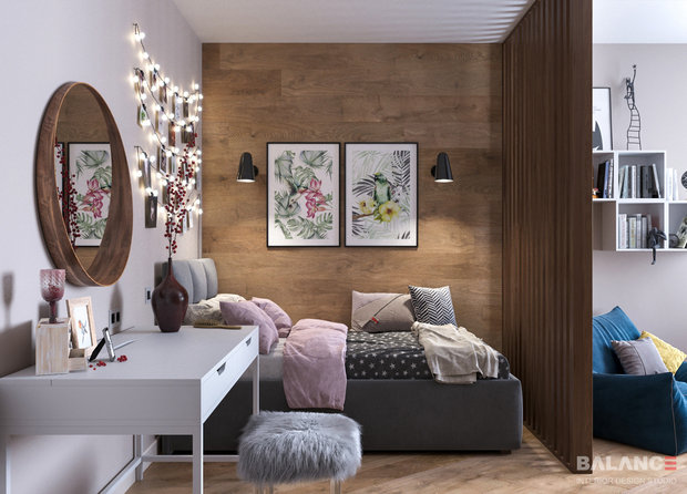 Фото из портфолио Трехкомнатная квартира, 98 м2 – фотографии дизайна интерьеров на INMYROOM