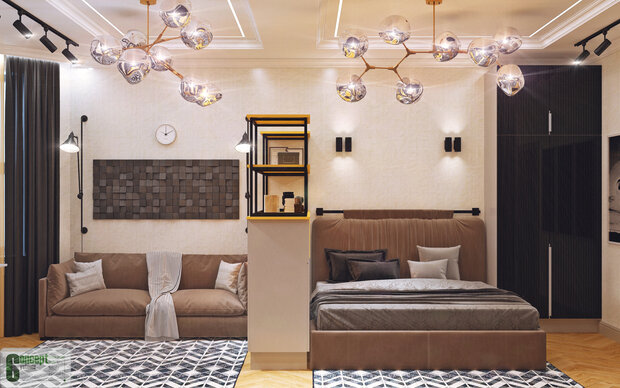Фото из портфолио Проект дома  Урбан-вилла 2 этаж – фотографии дизайна интерьеров на INMYROOM