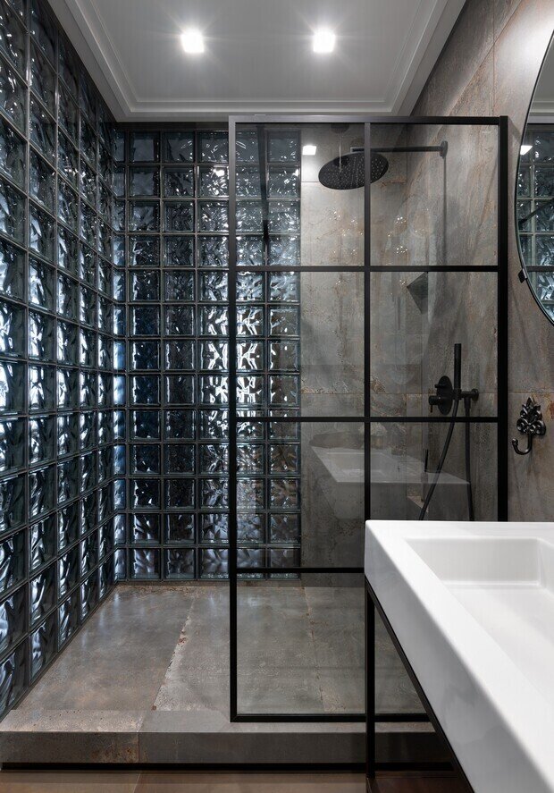 Фотография: Ванная в стиле Эклектика, Квартира, Проект дня, Калининград, Кирпичный дом, 2 комнаты, 60-90 метров, минимализм, современный, дизайн интерьера фото – фото на INMYROOM