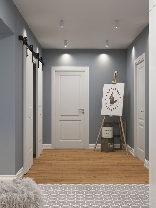 Фото из портфолио Трехкомнатная квартира на мансардном этаже. – фотографии дизайна интерьеров на INMYROOM