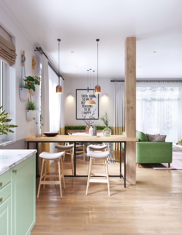 Фотография: Кухня и столовая в стиле Эко, Скандинавский, Дом, Проект недели, Дом и дача, Ленинградская область, Олег Минц – фото на INMYROOM