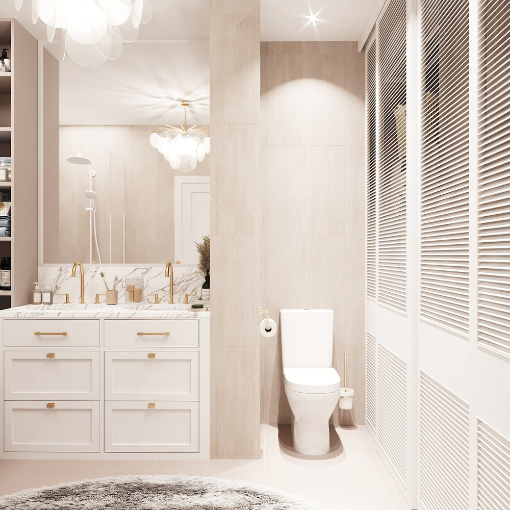 Фотография: Ванная в стиле Современный, Квартира, Проект недели, Санкт-Петербург, Елена Иванова, 3 комнаты, Более 90 метров – фото на INMYROOM