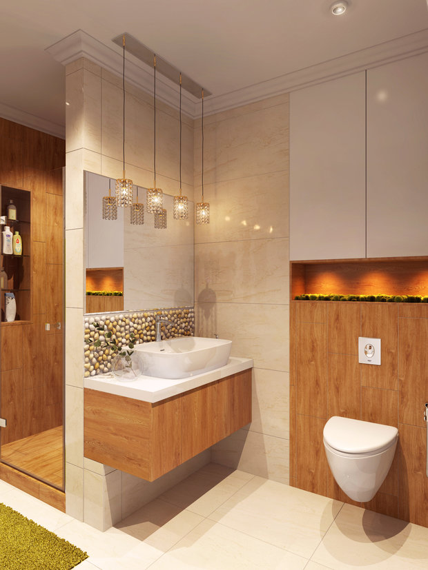 Фото из портфолио г. Сургут ЖК "За ручьём" ул., Университетская 19, 72 кв.м – фотографии дизайна интерьеров на INMYROOM