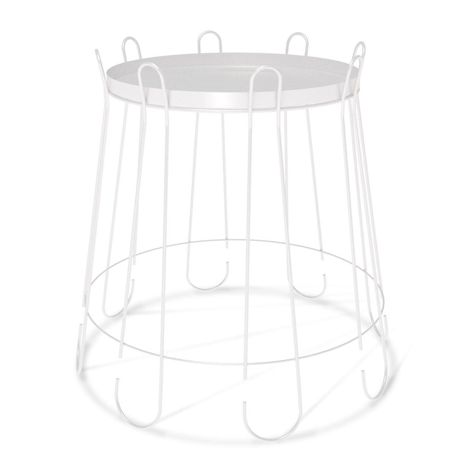 Сервировочный стол Аахен белого цвета